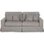 Americana Gray Box Cushion Slipcovered Sofa