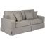 Americana Slipcover For Box Cushion Track Arm Sofa In Gray