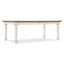 Americana Leg Dining Table W/1-22In Leaf In White