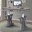 Americana Modern 56 Inch Power Lift Home Office Set In Dove