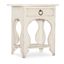 Americana One-Drawer Oval Nightstand In White