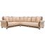 Americana Upholstered Convertible Sectional with Storage In Beige