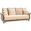 Americana Upholstered Convertible Sofabed with Storage In Beige