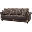 Americana Upholstered Convertible Sofabed with Storage In Gray