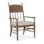 Americana Upholstered Seat Arm Chair In Natural
