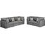 Amira Gray Fabric Sofa And Loveseat Living Room Set With Pillows