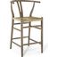 Amish Gray Wood Counter Stool EEI-3850-GRY