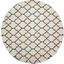 Amore Ivory And Blue 8 Round Area Rug