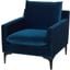 Anders Midnight Blue And Black Accent Chair