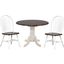 Andrews Arrowback Chairs 3 Piece 42 Inch Round Drop Leaf Dining Set