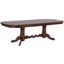 Andrews Chestnut Brown Double Pedestal Extendable Dining Table