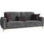 Angel Upholstered Convertible Sofabed with Storage In Gray