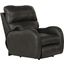 Angelo Italian Leather Match Power Recliner with Power Adjustable Headrest In Gunmetal