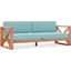Anguilla Water Resistant Fabric Outdoor Sofa In Blue