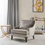 Anna Arm Accent Chair In Light Grey