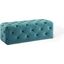 Anthem Sea Blue 48 Inch Tufted Button Entryway Performance Velvet Bench