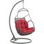 Arbor Red Outdoor Patio Wood Swing Chair