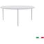 Aria Large Round End Table In White