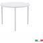Aria Small Round End Table In White