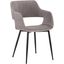 Ariana Grey Open Back Dining Accent Chair