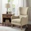 Arianna Swoop Wing Chair In Taupe Multi