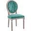 Arise Vintage French Performance Velvet Dining Side Chair EEI-4665-NAT-TEA