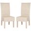 Arjun White Washed Wicker Dining Chair Set of 2