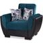 Armada Air Upholstered Convertible Armchair with Storage In Blue AIR-AC-117