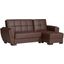 Armada Air Upholstered Convertible Chaise Lounge with Storage In Brown AIR-CL-116-PU