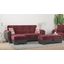 Armada Air Upholstered Convertible Chaise Lounge with Storage In Burgundy