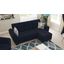 Armada Air Upholstered Convertible Chaise Lounge with Storage In Denim Blue