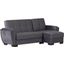Armada Air Upholstered Convertible Chaise Lounge with Storage In Gray AIR-CL-101