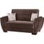 Armada Air Upholstered Convertible Loveseat with Storage In Brown AIR-LS-108