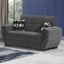 Armada Air Upholstered Convertible Loveseat with Storage In Dark Gray