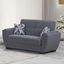 Armada Air Upholstered Convertible Loveseat with Storage In Gray