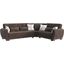 Armada Air Upholstered Convertible Sectional with Storage In Brown AIR-SEC-108