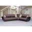 Armada Air Upholstered Convertible Sectional with Storage In Brown AIR-SEC-114