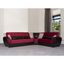 Armada Air Upholstered Convertible Sectional with Storage In Burgundy