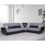 Armada Air Upholstered Convertible Sectional with Storage In Gray and Black AIR-SEC-105