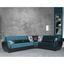 Armada Air Upholstered Convertible Sectional with Storage In Turquoise