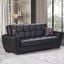 Armada Air Upholstered Convertible Sofabed with Storage In Black AIR-SB-115-PU