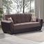 Armada Air Upholstered Convertible Sofabed with Storage In Brown AIR-SB-107