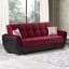 Armada Air Upholstered Convertible Sofabed with Storage In Burgundy