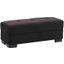Armada Air Upholstered Ottoman with Storage In Black