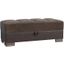 Armada Air Upholstered Ottoman with Storage In Brown AIR-O-107