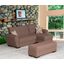 Armada Air Upholstered Ottoman with Storage In Brown AIR-O-112