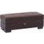 Armada Air Upholstered Ottoman with Storage In Brown AIR-O-116-PU