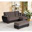 Armada Air Upholstered Ottoman with Storage In Gray and Black AIR-O-118