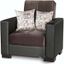 Armada Upholstered Convertible Armchair with Storage In Brown ARM-AC-7