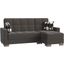 Armada Upholstered Convertible Chaise Lounge with Storage In Gray ARM-CL-19